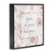 Stupell Industries Grow at Your Pace Florals Framed Giclee, design by Carol Robinson